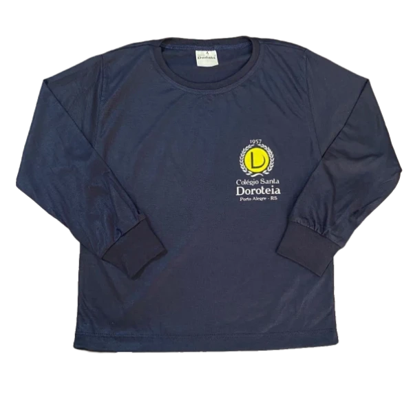 Camiseta Manga Longa Marinho Doroteia