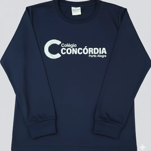 Camiseta Manga Longa Marinho Concórdia