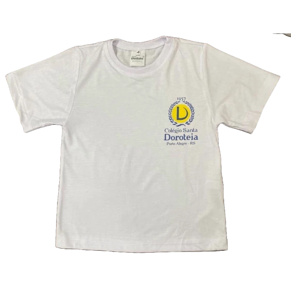 Camiseta Manga Curta Branca Doroteia